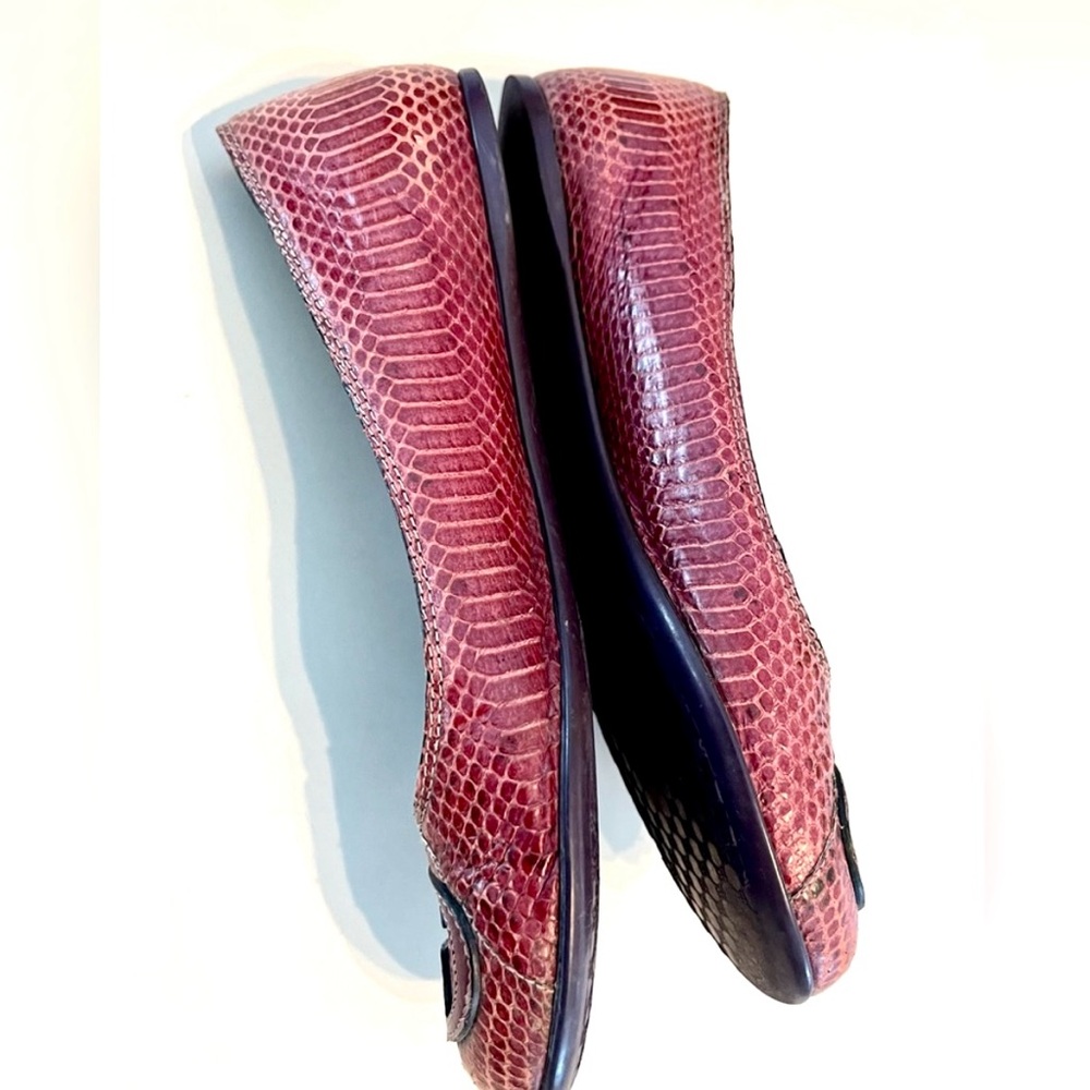 Authentic Gucci Python Ballet Logo Loafers - Picture 8 of 16